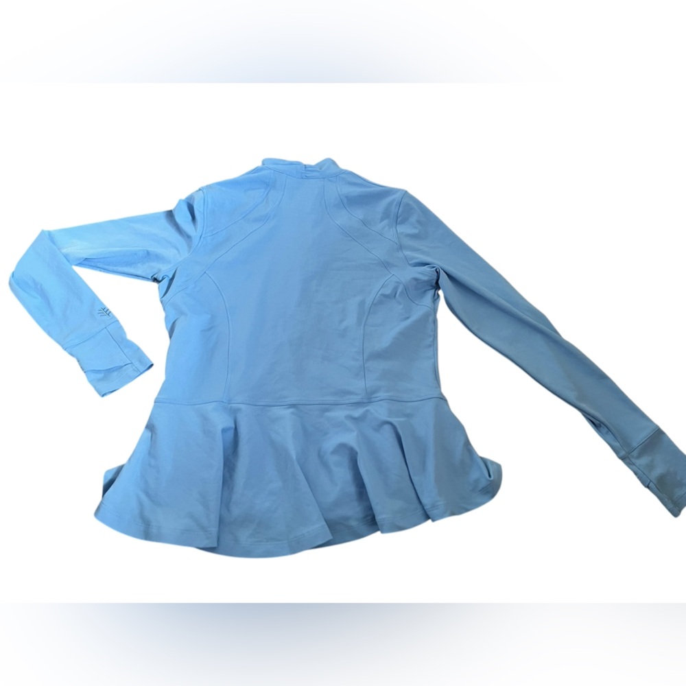 Coolibar Swim shirt/Athletic with UPF 50+ Protection Blue Size Small S - Picture 5 of 8